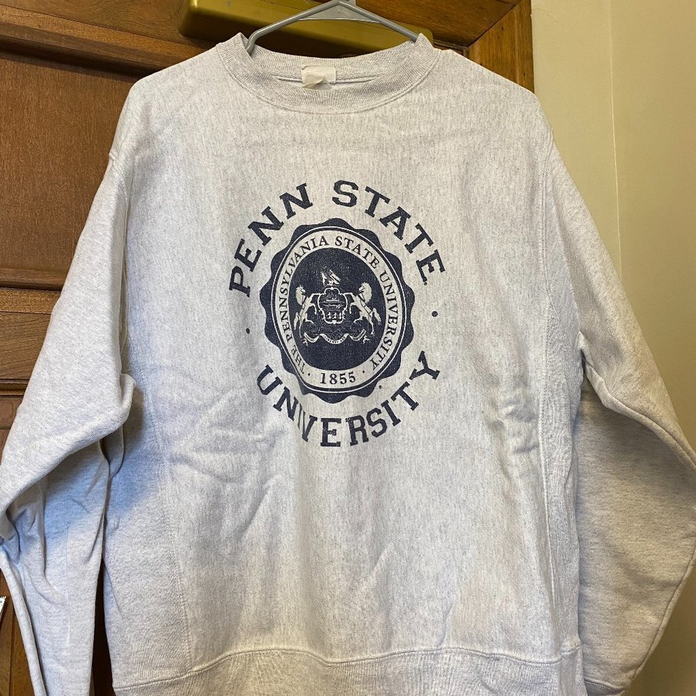 Penn State Grey Crewneck Champion Size Medium